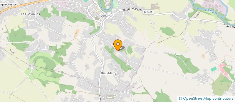 localisation de l'entreprise SCI LES MARTINELS  SAIX