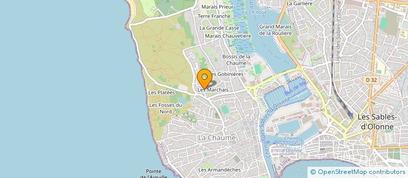 localisation de l'entreprise SCI LES MARTINES à LES SABLES D'OLONNE