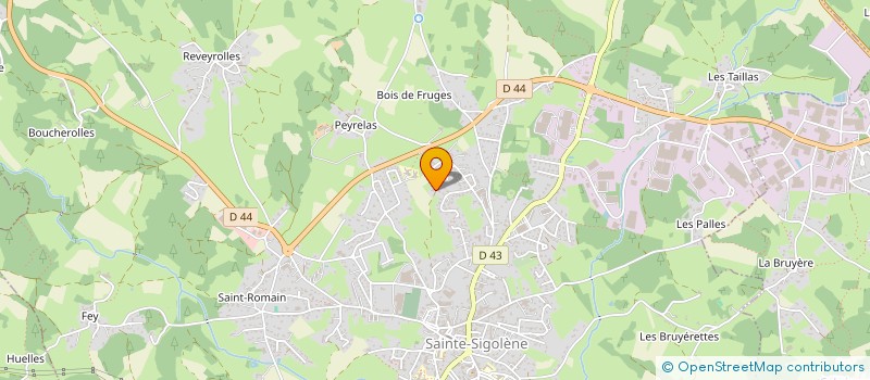 localisation de l'entreprise SCI LES MARTINETS à SAINTE-SIGOLENE