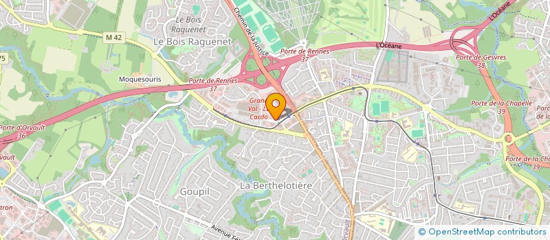 localisation de l'entreprise SCI LES MARTINETS à ORVAULT