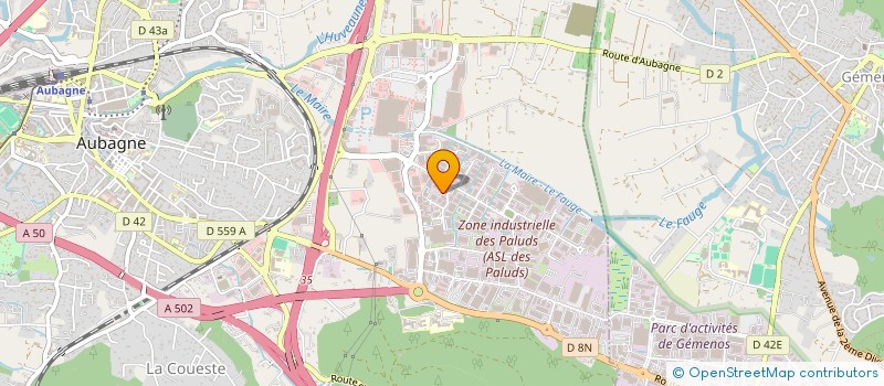 localisation de l'entreprise SCI LES MARTINETS à AUBAGNE