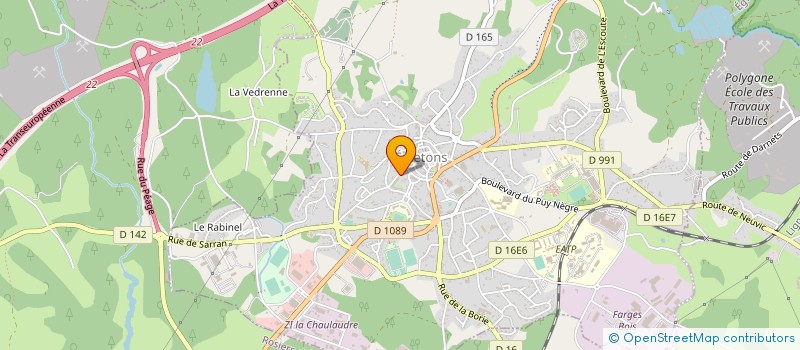 localisation de l'entreprise SCI LES MARTINETS à EGLETONS