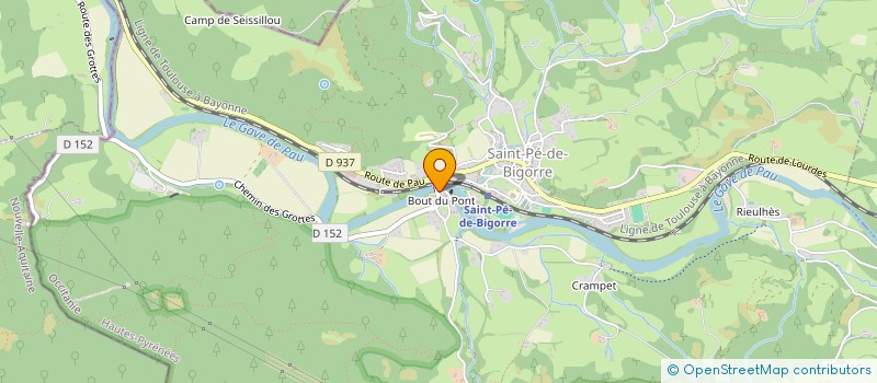 localisation de l'entreprise SCI LES MARTINETS  SAINT-PE-DE-BIGORRE