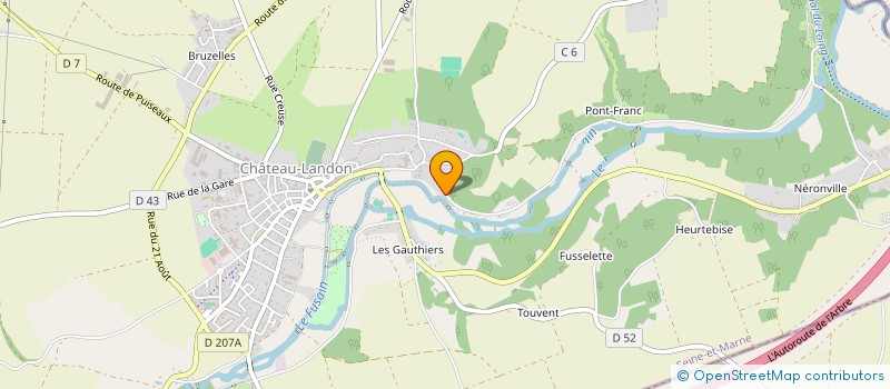 localisation de l'entreprise SCI LES MARTINS  CHATEAU-LANDON