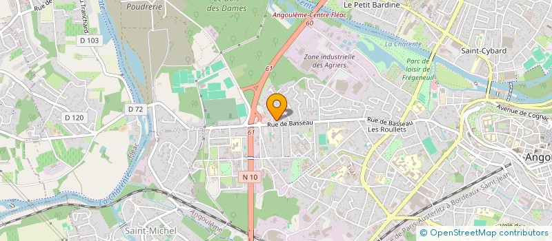 localisation de l'entreprise SCI LES MARTINS à ANGOULEME