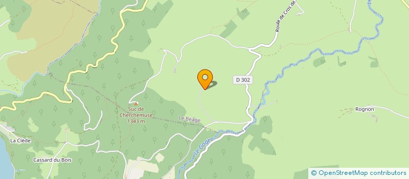 localisation de l'entreprise SCI LES MARTRES DU CROUZET  LE BEAGE