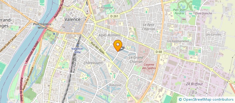 localisation de l'entreprise SCI LES MAS à VALENCE