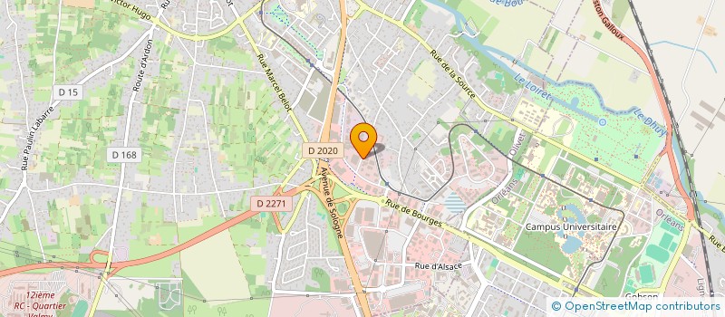 localisation de l'entreprise SCI LES MAS à OLIVET