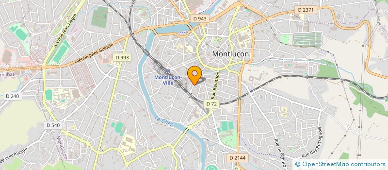 localisation de l'entreprise SCI LES MAS  MONTLUCON