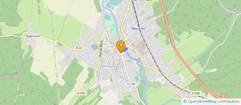 localisation de l'entreprise SCI LES MAS  BACCARAT