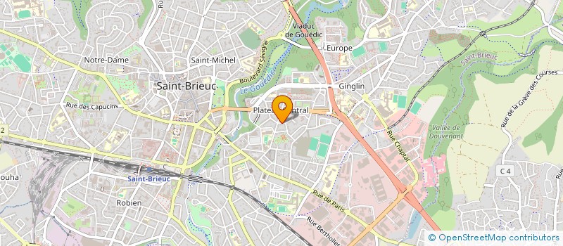 localisation de l'entreprise SCI LES MAS à SAINT-BRIEUC