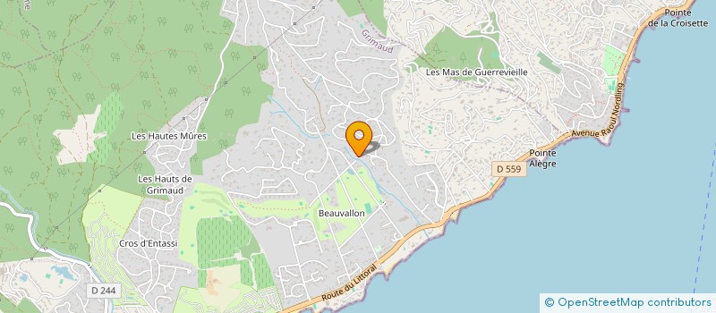 localisation de l'entreprise SCI LES MAS DE LA MOLE  GRIMAUD