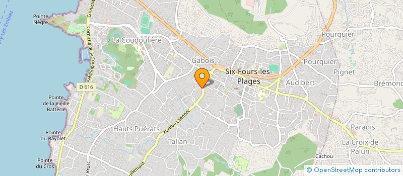 localisation de l'entreprise SCI LES MAS DE LA NORIA à SIX-FOURS-LES-PLAGES
