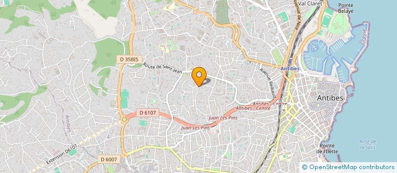 localisation de l'entreprise SCI LES MAS DU BOCAGE à ANTIBES