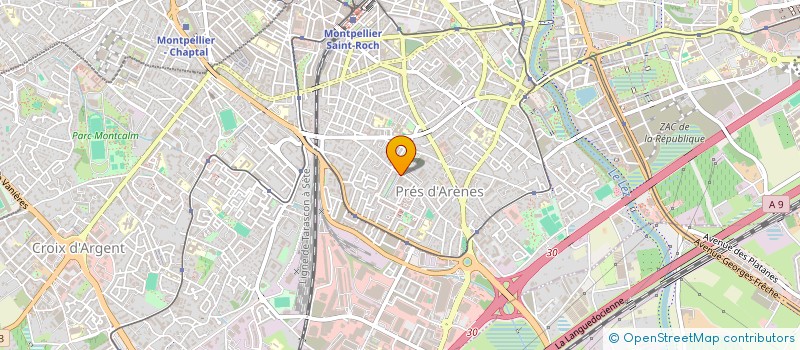 localisation de l'entreprise SCI LES MAS LOISIRS à MONTPELLIER