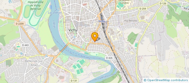 localisation de l'entreprise SCI LES MASCAREIGNES à VICHY