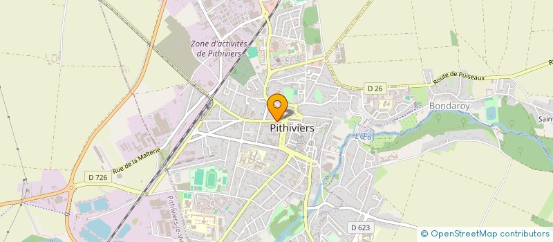 localisation de l'entreprise SCI LES MASS  PITHIVIERS