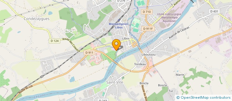 localisation de l'entreprise SCI LES MATINES  CONDEZAYGUES