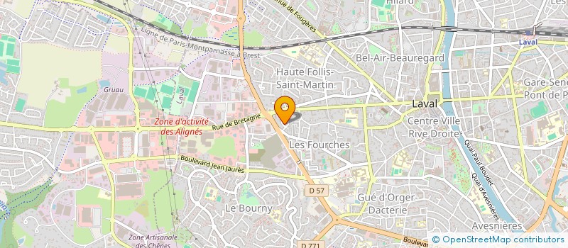 localisation de l'entreprise SCI LES MAUBLANCS à LAVAL