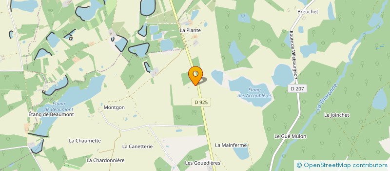 localisation de l'entreprise SCI LES MAUDHUITES  MONTRIEUX-EN-SOLOGNE