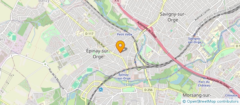 localisation de l'entreprise SCI LES MAUDINES  EPINAY-SUR-ORGE