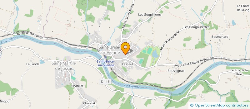 localisation de l'entreprise SCI LES MAUMONTS  SAINT-BRICE-SUR-VIENNE