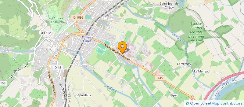 localisation de l'entreprise SCI LES MAURICES  TULLINS