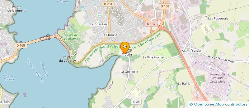 localisation de l'entreprise SCI LES MAURIERS  SAINT-MALO