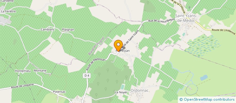 localisation de l'entreprise SCI LES MAURINES  SAINT-CHRISTOLY-MEDOC