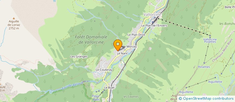 localisation de l'entreprise SCI LES MAYENS A VALLORCINE  VALLORCINE