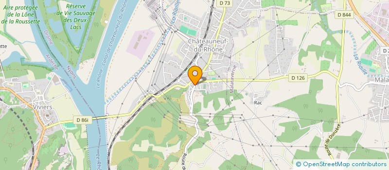 localisation de l'entreprise SCI LES MEDIEVALES  CHATEAUNEUF-DU-RHONE