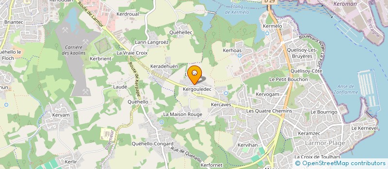 localisation de l'entreprise SCI LES MEGALITHES  LARMOR-PLAGE