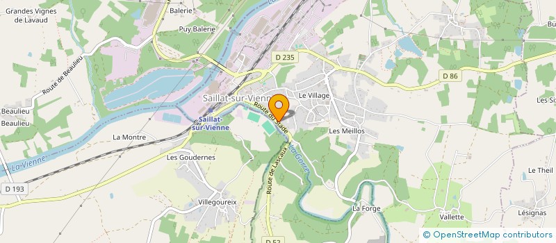 localisation de l'entreprise SCI LES MEILLOS  SAILLAT-SUR-VIENNE