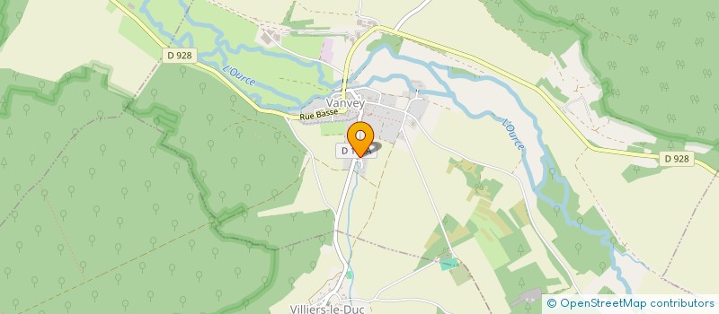 localisation de l'entreprise SCI LES MEIX  VANVEY