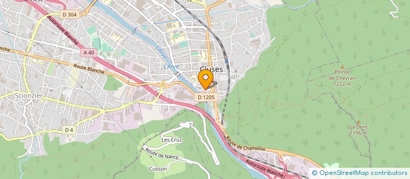 localisation de l'entreprise SCI LES MELEZES 296  CLUSES