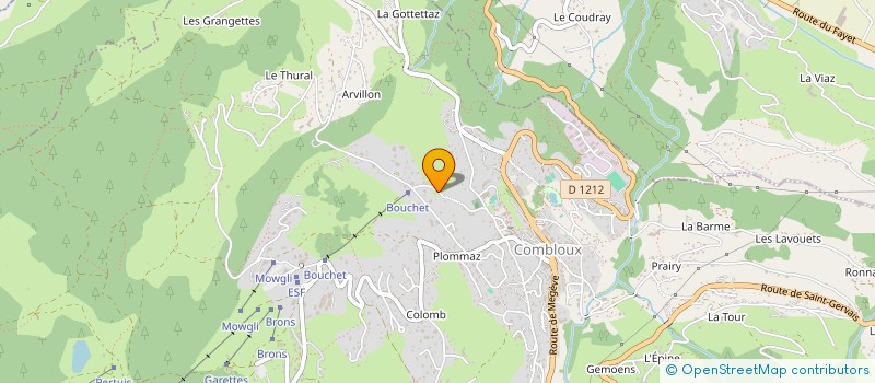 localisation de l'entreprise SCI LES MELEZES  COMBLOUX