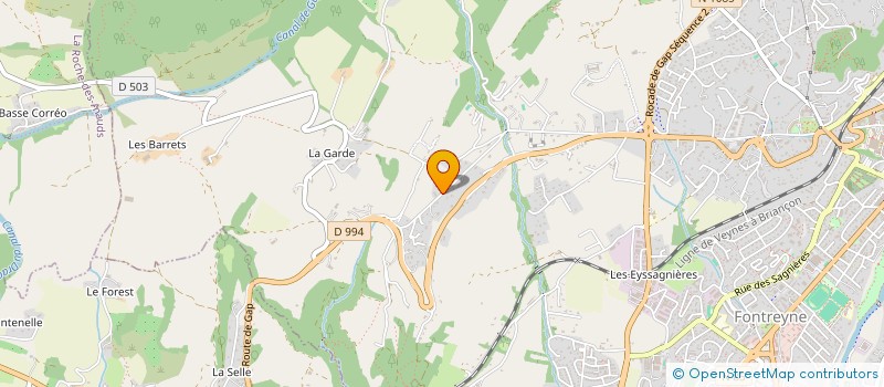 localisation de l'entreprise SCI LES MELEZES  GAP