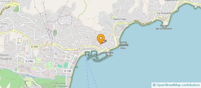 localisation de l'entreprise SCI LES MELEZES à LE LAVANDOU