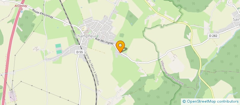 localisation de l'entreprise SCI LES MELEZES  CHAMPFLEUR