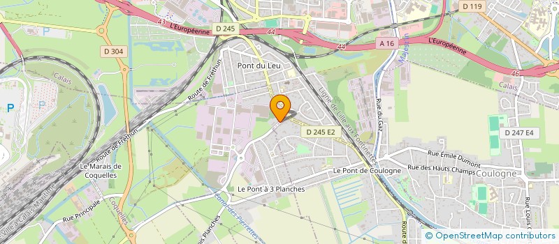 localisation de l'entreprise SCI LES MELEZES  COQUELLES