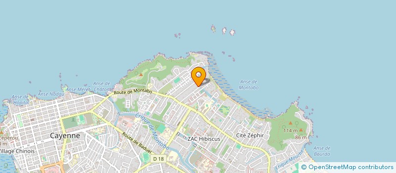 localisation de l'entreprise SCI LES MELISSANDRES  CAYENNE