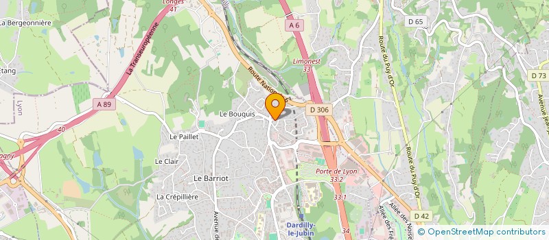 localisation de l'entreprise SCI LES MELLIERS  DARDILLY