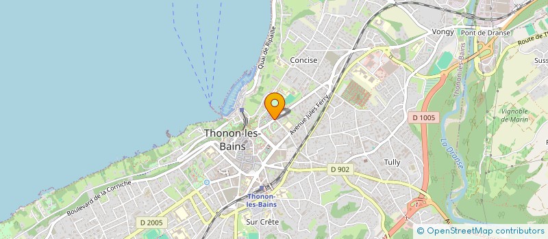 localisation de l'entreprise SCI LES MELLYS à THONON-LES-BAINS