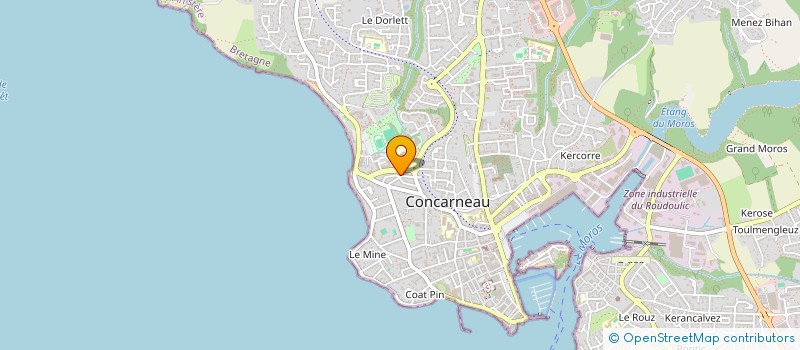 localisation de l'entreprise SCI LES MENHIRS 03  CONCARNEAU