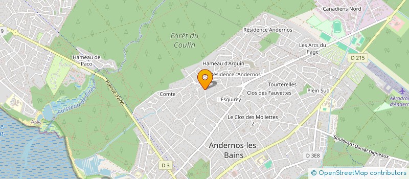 localisation de l'entreprise SCI LES MENHIRS  ANDERNOS-LES-BAINS