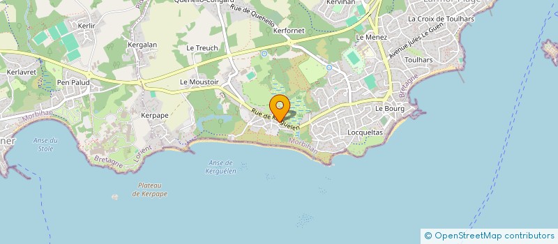 localisation de l'entreprise SCI LES MENHIRS  LARMOR-PLAGE