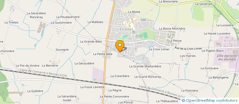 localisation de l'entreprise SCI LES MENHIRS  ETRELLES