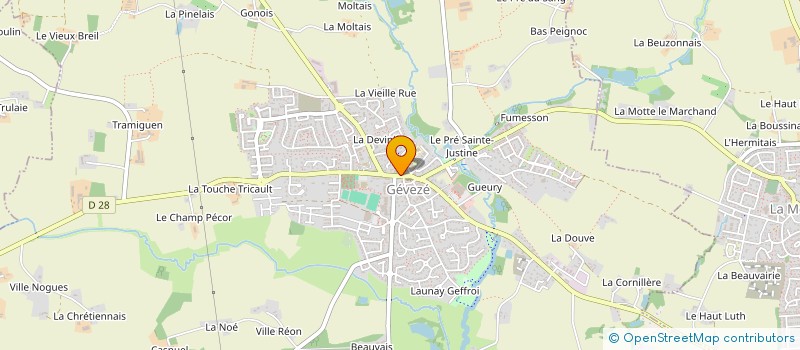 localisation de l'entreprise SCI LES MENILS  GEVEZE