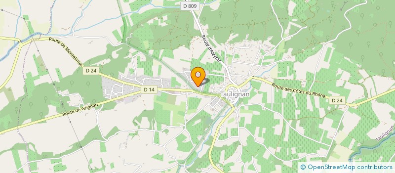 localisation de l'entreprise SCI LES MENTHES SAUVAGES  TAULIGNAN