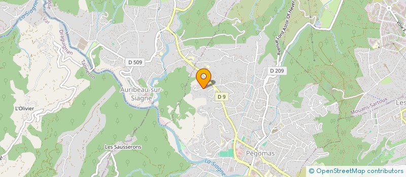 localisation de l'entreprise SCI LES MERCANTONI  PEGOMAS